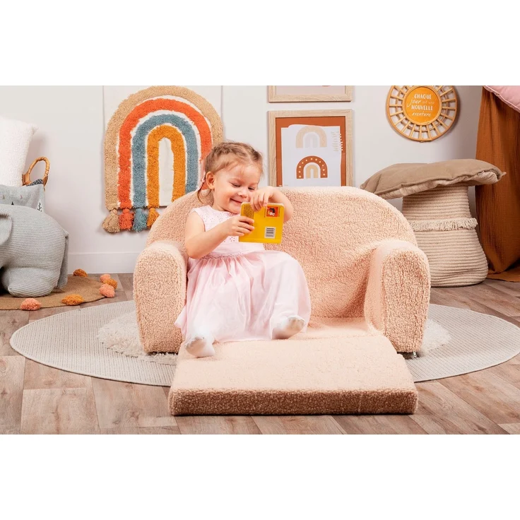 Knorrtoys® Sofa Soft, plush beige, für Kinder, Made in Europe – Bild 2