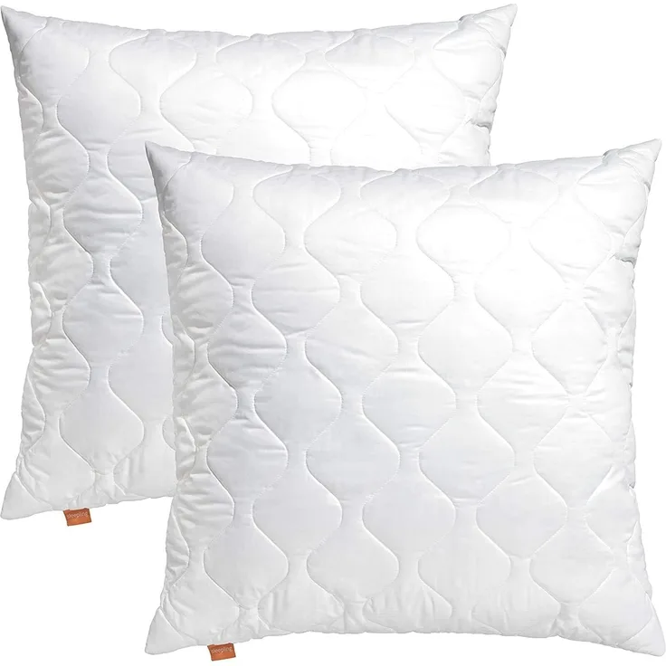 sleepling Kopfkissen Basic 100, in 40x80 cm, 80x80 cm und vielen weiteren Größen, Füllung: Kunstfaserfüllung, Bezug: 100% Mikrofaser, Seitenschläfer, Rückenschläfer, Bauchschläfer, Spar-Set, 4-tlg, Füllmenge anpassbar, höhenverstellbar, waschbar, Aller...