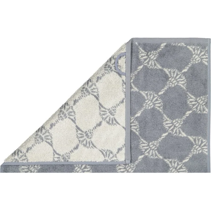JOOP! Handtuch Classic Cornflower Frottierkollektion - Walkfrottier Anthrazit 50x100cm – Bild 3