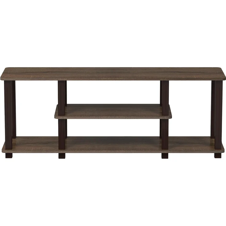 Furinno Entertainment/TV-Regal mit unterschiedlichen Ablageflächen, Walnuss/Braun, 29. 72x111. 25x41. 15 cm – Bild 5
