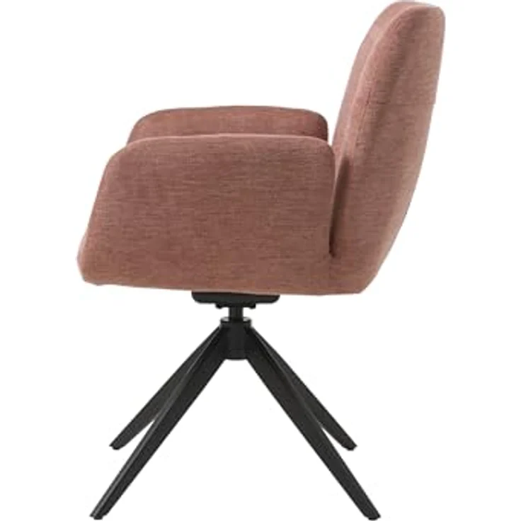 Armlehnstuhl >ROXANA< drehbar, Wipp-Relax-Funktion Rosa, Stoff-Brego - 57,5x88x62cm (BxHxT) – Bild 4
