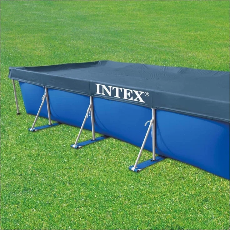 Intex Rectangular Pool Cover - Poolabdeckplane - 450 x 220 cm - Für Rectangular Frame Pool