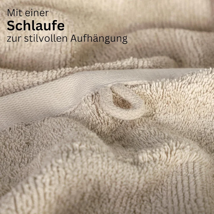 SCHÖNER WOHNEN-Kollektion Handtücher Sense, Frottee (2-St), mit Velourborte, hautschmeichelnde Airtouch Qualität, super weich – Bild 3