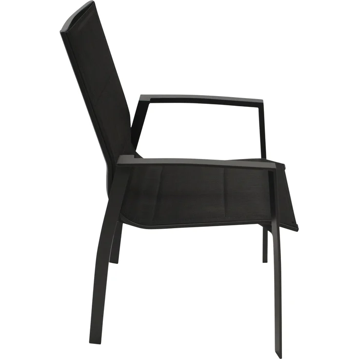 DEGAMO MADEIRA Gartengarnitur 5-teilig, Alu + Stahl + Akazie, anthrazit/braun, Tisch 130cm rund – Bild 4