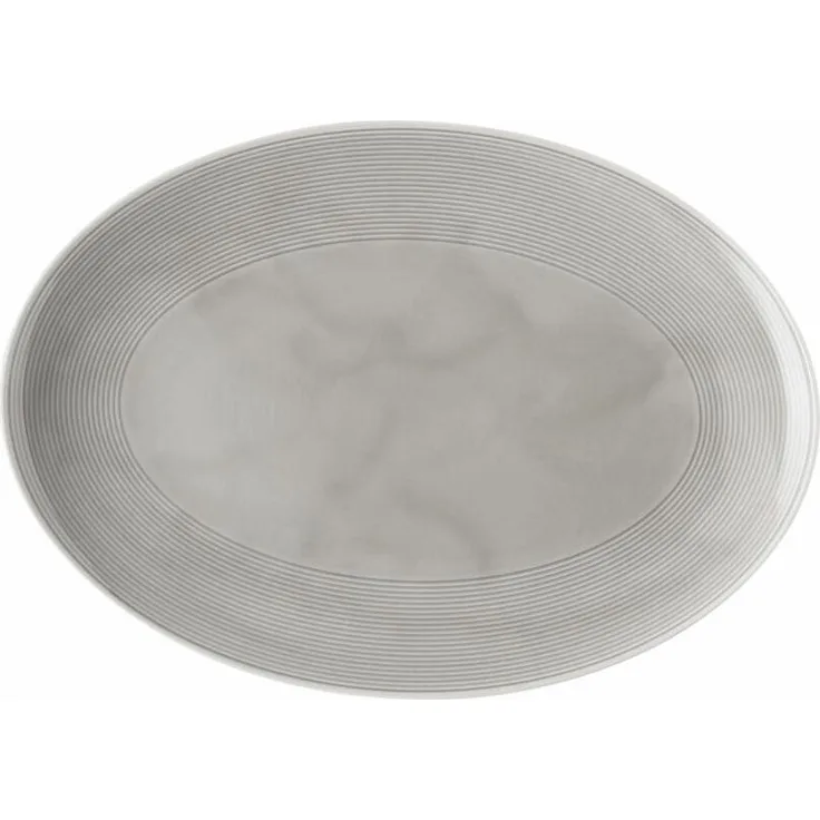 Thomas Loft by Rosenthal Platte, Servierplatte, Porzellan, Moon Grey, 34 cm, 11900-401917-12734