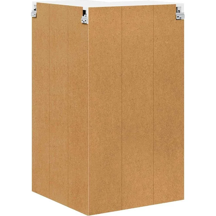 vidaXL Wand-Eckschrank PORTO Hochglanz-Weiß 57 x 57 x 100 cm 885519 – Bild 8