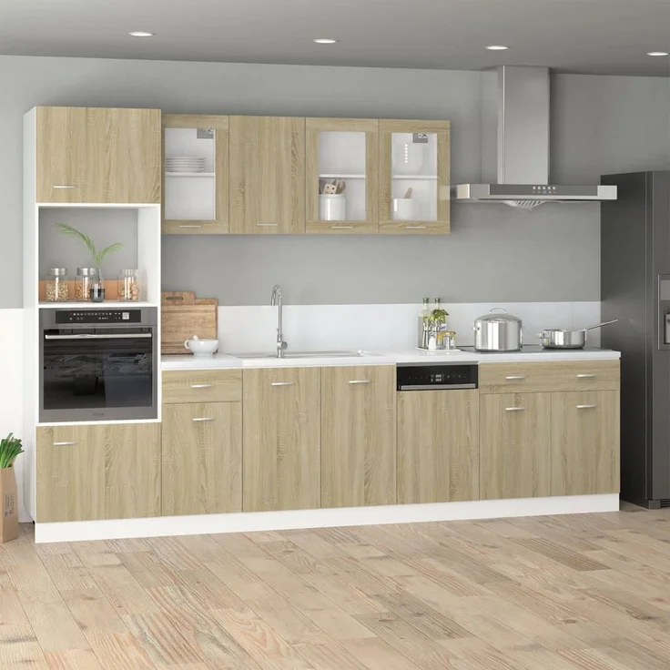 vidaXL Hängeschrank Lyon Sonoma-Eiche 29,5x31x60 cm Holzwerkstoff 847495 – Bild 2