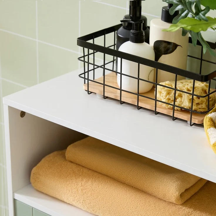 SoBuy BZR138-GR Badunterschrank, Spanplatte, Melamin, Grün, 60 x 87 x 30 cm – Bild 10