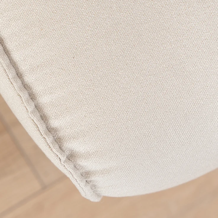 Bronx71 Stoff Hocker Vegas rechteckig off white – Bild 6