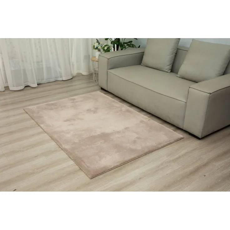 Vimoda Fellteppich Lisa, aus Mikrofaser rutschfeste und warme Oberfläche, Höhe: 16 mm, Teppich Wohnzimmer extra flauschig & weich, dicht, Kinderzimmer