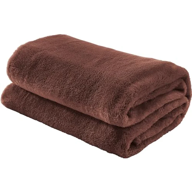 Wohndecke Wohndecke "Salerno", Erwin Müller, Teddy-Fleece Uni – Bild 2
