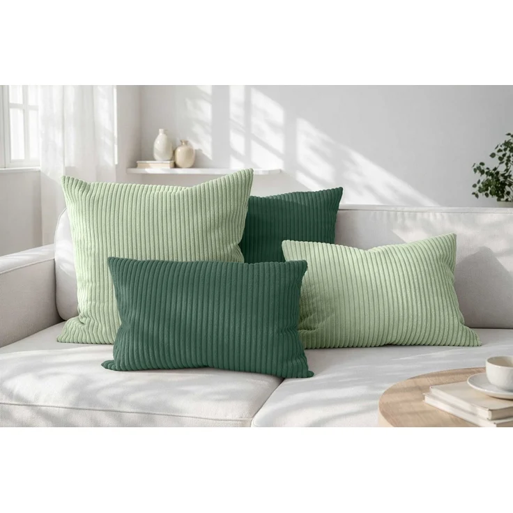 Amilian Dekokissen 4er Set mit Füllung - weiche Sofakissen - 2x 40x40 cm + 2x 35x45 cm, (4 Stück) Kuschelkissen - Couchkissen mit Kissenfüllung - Zierkissen – Bild 1