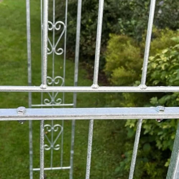 DanDiBo Rosenbogen aus Metall Stabil Verzinkt 150 cm Breit Rankbogen 96520 Gartenbogen Torbogen Rundbogen Pflanzbogen Massiv Feuerverzinkt Garten Wetterfest Volleisen – Bild 3
