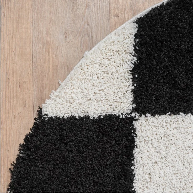 Sanat Hochflor-Teppich Milano 1250, rund, Höhe: 30 mm, Hochflor, Wohnzimmer, Schlafzimmer, fussbodenheizungsgeeignet – Bild 3