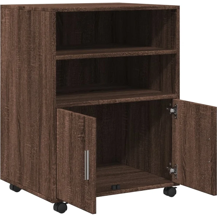 vidaXL Rollschrank Braun Eichen-Optik 60x48x81 cm Holzwerkstoff 853170 – Bild 6
