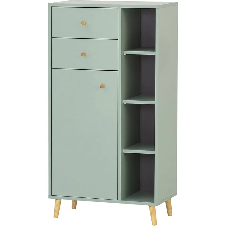 Schildmeyer Bjarne Highboard, Holzwerkstoff, Pistazie, 60,2 x 33 x 113,4 cm