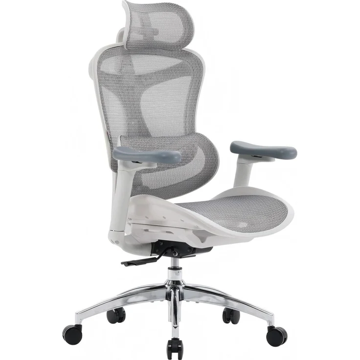 Sihoo 'Doro C300L' ergonomischer Schreibtischstuhl, 126x78,5 cm, in Weiß – Bild 11