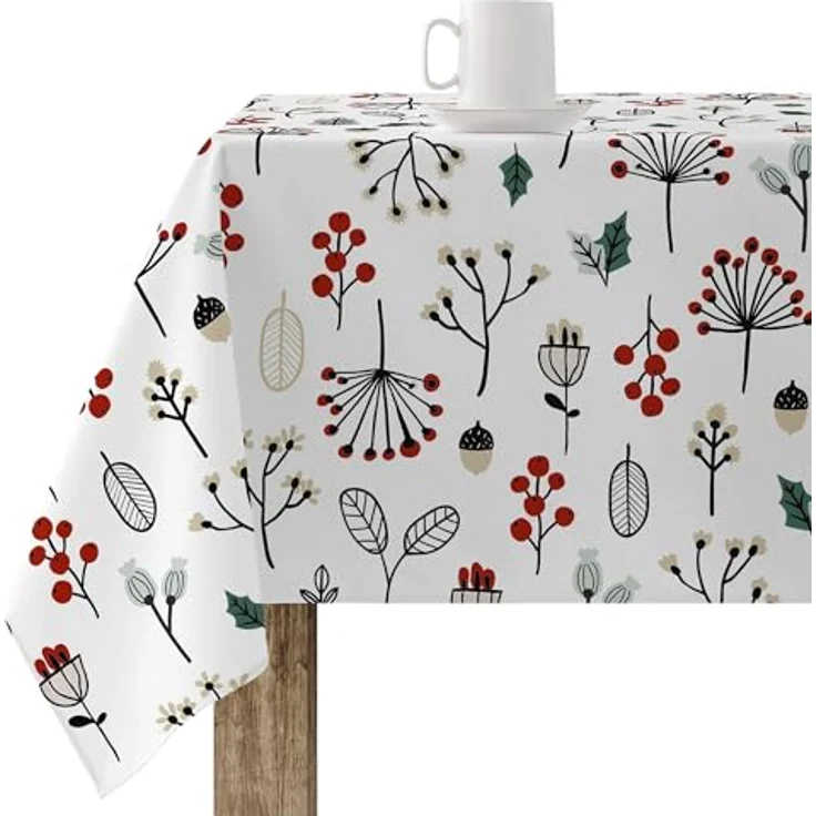 Belum Weihnachtstischdecke, fleckabweisend, rechteckig, harzbeschichtet, 100x140 cm – Bild 2