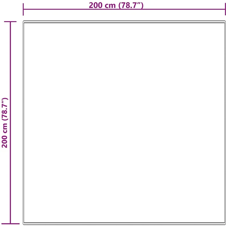 vidaXL Teppich aus Kunstschaffell TAFALLA Creme 200 x 200 cm Polyester 42021511 – Bild 10