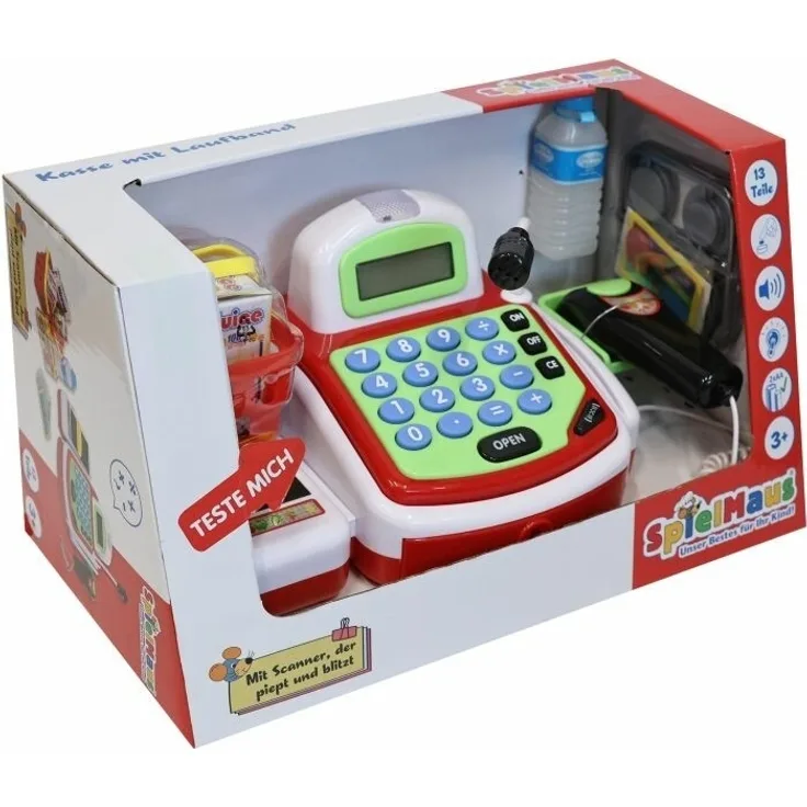 VEDES Großhandel GmbH - Ware SpielMaus Küche Kasse mit Laufband und Zubehör
