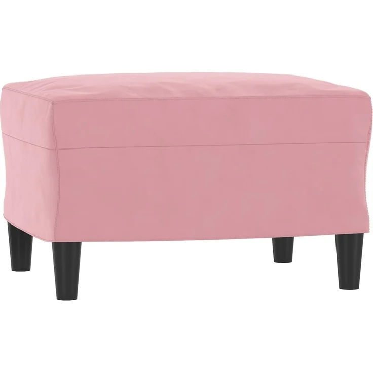 vidaXL Sessel mit Hocker Rosa 60 cm Samt 3201100 – Bild 4