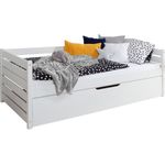 Funktionsbett "Naomi" 120x200 Kiefer massiv inkl. Schubkästen nach Wahl