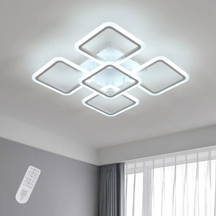 Comely LED Deckenleuchte mit Fernsteuerung Weiß Deckenlampe LED Dimmbar