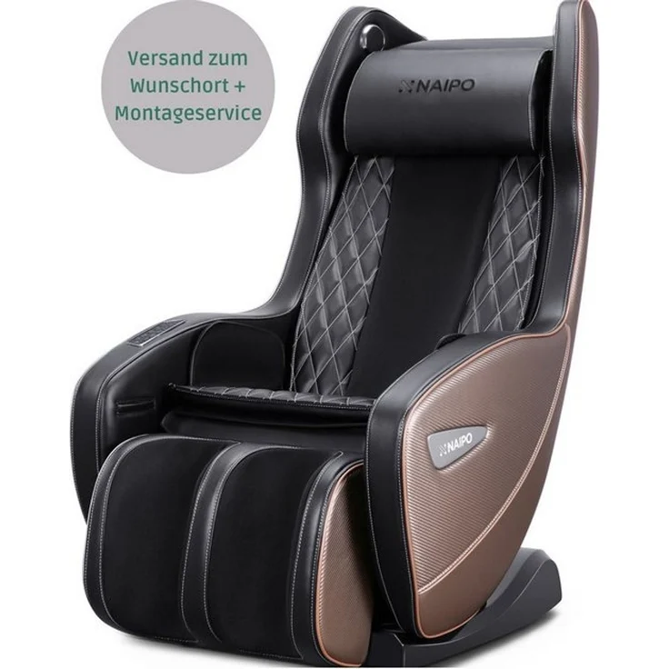 NAIPO Massagesessel, Massagestuhl mit Liegeposition, Bluetooth, Platzsparend – Bild 4