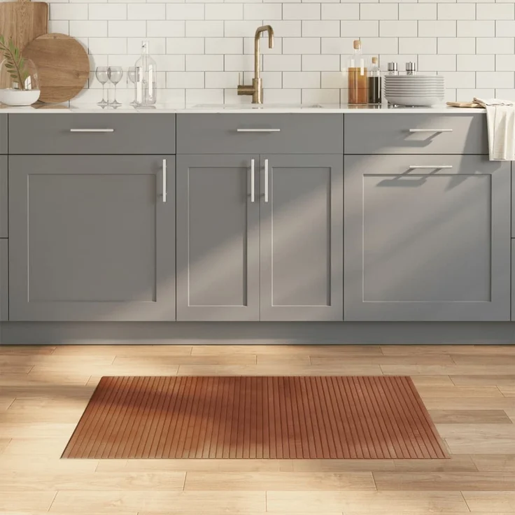 vidaXL Teppich Rechteckig Braun 60x100 cm Bambus 376710 – Bild 1