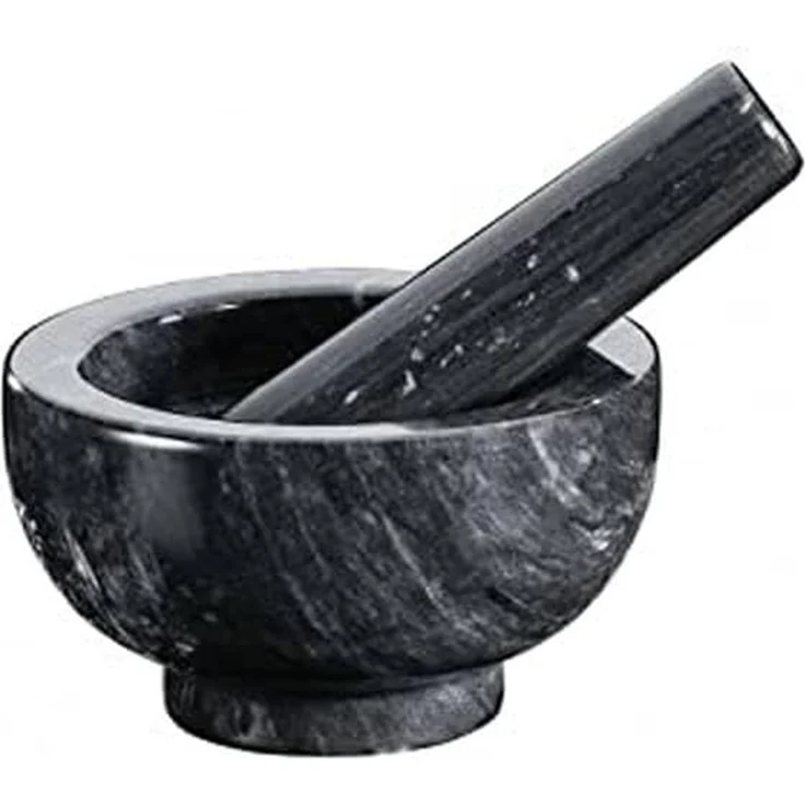 Küchenprofi Mörser 12cm Marmor schwarz – Bild 3