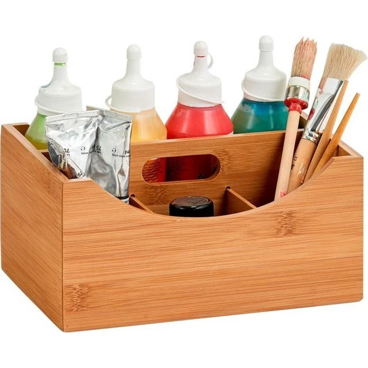 ZELLER Ordnungsbox 13336 mit Griff, Bambus und MDF / Organizer – Bild 4