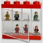 Lego Minifigure Display Case na 8 Figurek czerwona
