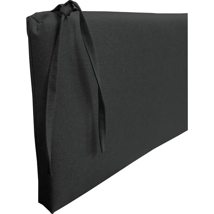 chilly pilley Bankkissen Bankauflage Polsterauflage Reißverschluss mit Schlaufen Kissen für Gartenbank Gartenbankauflage für Gartenmöbel Sitzkissen & Rückenkissen Outdoor (190 x 40 x 5 cm, Schwarz) – Bild 6