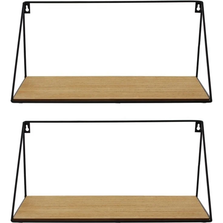 2er Set Wandregal Puro Regal Dekoregal Ablageregal Blumenregal Wanddeko – Bild 4