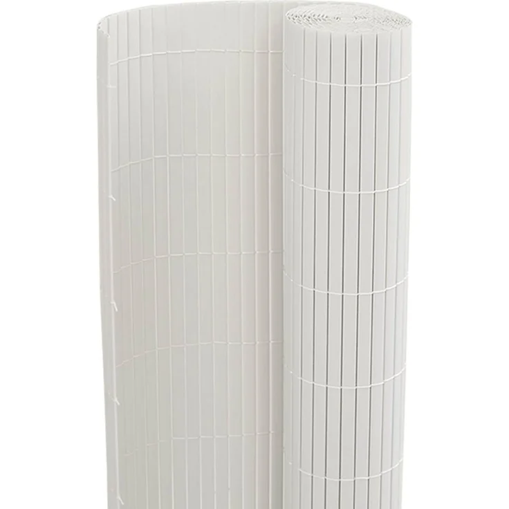 vidaXL Gartenzaun Doppelseitig Weiß 1,8x3 m PVC 42002618 – Bild 6