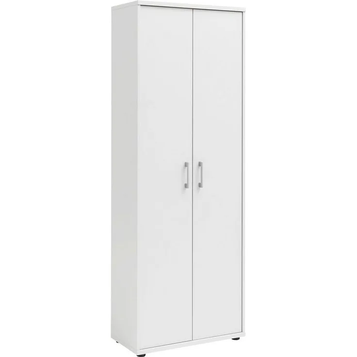 Möbelpartner Milo Aktenschrank, weiß, ca. 65,1 x 34,5 x 182,4 cm