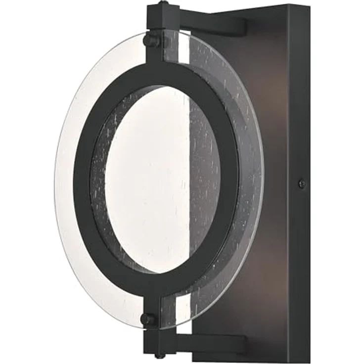 Westinghouse Maddox 63741, Einflammige dimmbare LED-Wandleuchte für Außenbereiche in Mattschwarz mit klarem Antikglas, 15 Watt, 3000K warmweiß – Bild 1