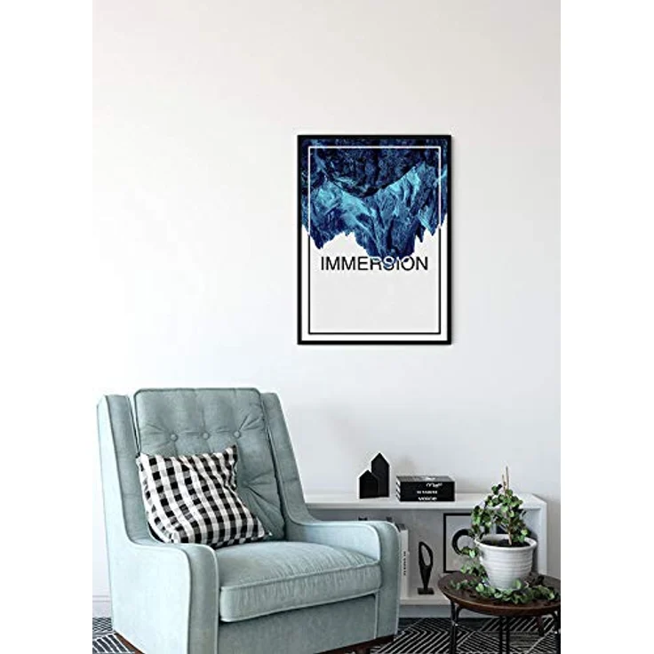 Komar Immersion Blue Wandbild, Poster, Kunstdruck 40x50 cm, fotorealistischer Druck, seidenmattes Premium-Posterpapier, ohne Rahmen – Bild 4
