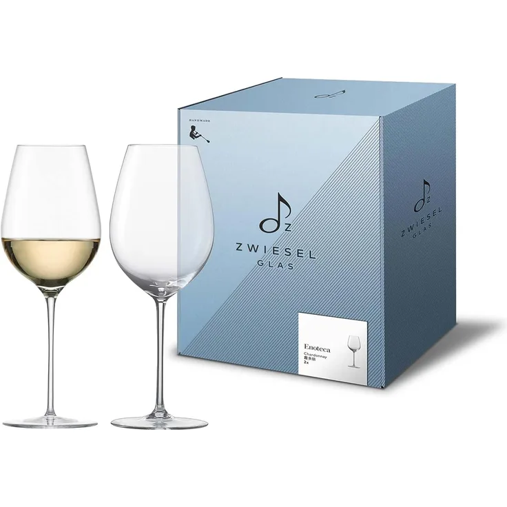 Zwiesel Glas 2 Stück Chardonnay Weißweinglas Enoteca tritan· kristall· handgefertigt· spülmaschinenfest· Handwäsche· Weißweinglas 122084