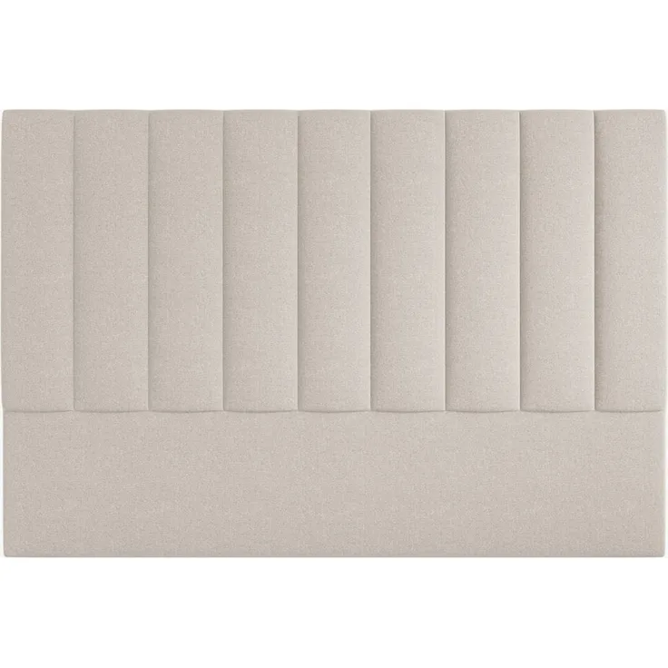 Micadoni Marl Polster-Kopfteil Chenille Eden Dunkelbeige 180x120