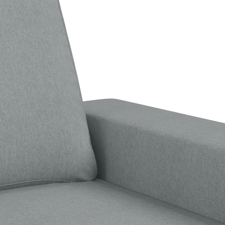 vidaXL Sessel mit Hocker Hellgrau 60 cm Stoff 3201143 – Bild 5