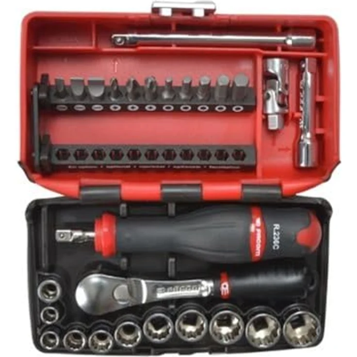 Facom Steckschluessel-Set 1/4 12-Kant 27-tlg – Bild 4