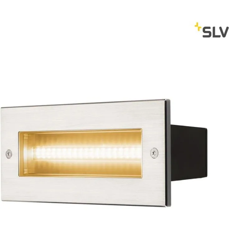SLV No. 233650 BRICK Outdoor Wandeinbauleuchte LED 3000K edelstahl IP65 230V 950lm