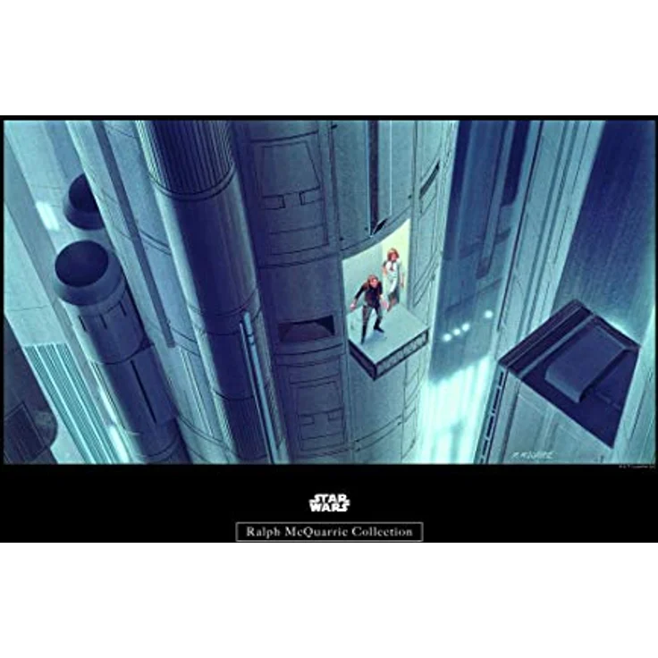 Komar Wandbild Star Wars Classic RMQ Escape Plan, Kunstdruck für Kinder- und Jugendzimmer, ohne Rahmen, 50 x 40 cm, seidenmatter Oberfläche, fotorealistischer Druck – Bild 1