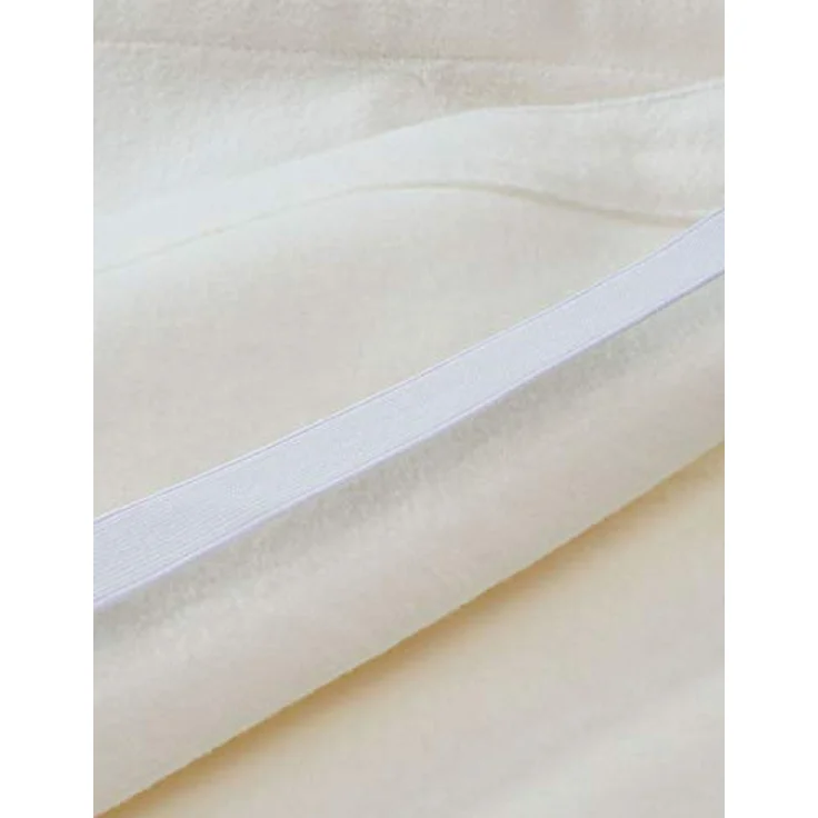 Bio Matratzenschutzauflage 100% Bio-Baumwolle (kbA) GOTS zertifiziert, Spannecken, Natur, 90 x 200 cm – Bild 3