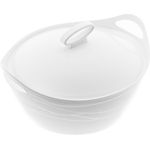 BEM Servierschüssel Thermobehälter, Edelstahl, (Warmhaltebehälter Thermos Essensbehälter Thermobox für Essen), Thermoschüssel mit Deckel praktisch in 3 Größen zur Auswahl