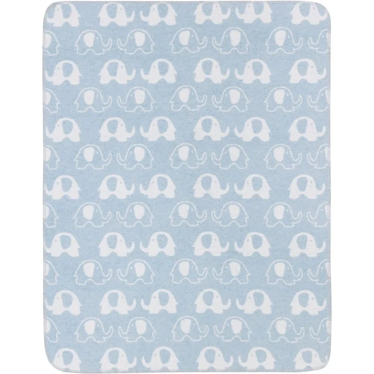 Babydecke Babydecke Lovely Elephants, Biederlack, Babydecke Lovely Elephants mit kleinen Elefanten – Bild 2