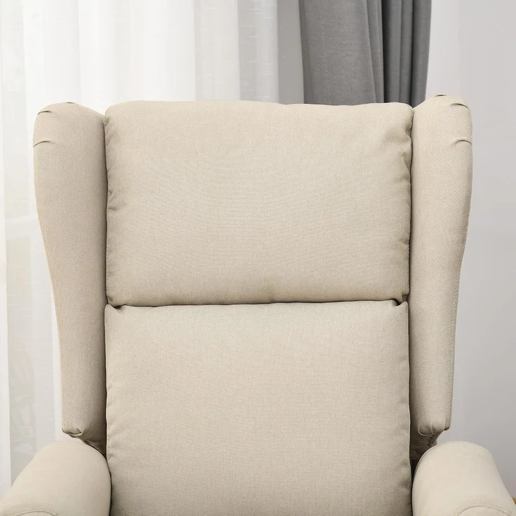 HOMCOM Aufstehsessel, Polyester, Cremeweiß, 74L x 94B x 111H cm – Bild 9