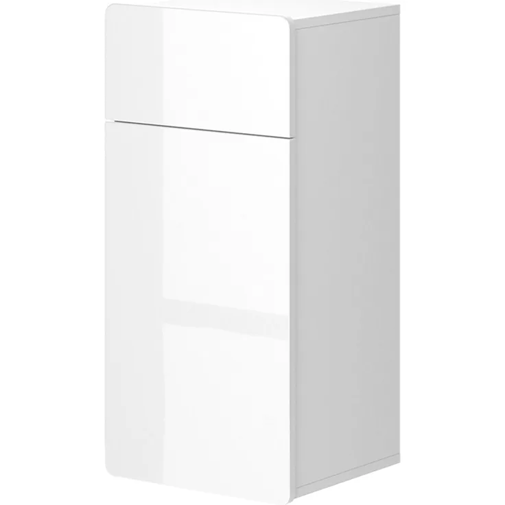 Midischrank Izan Weiß 36.6 x 76.6 cm mit Schublade und Tür Vicco