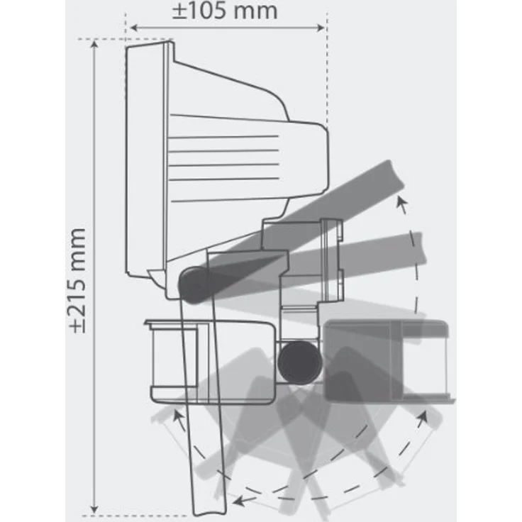 CREE LED-Flutlichtstrahler 12m/180° Bewegungsmelder, IP44 – Bild 3